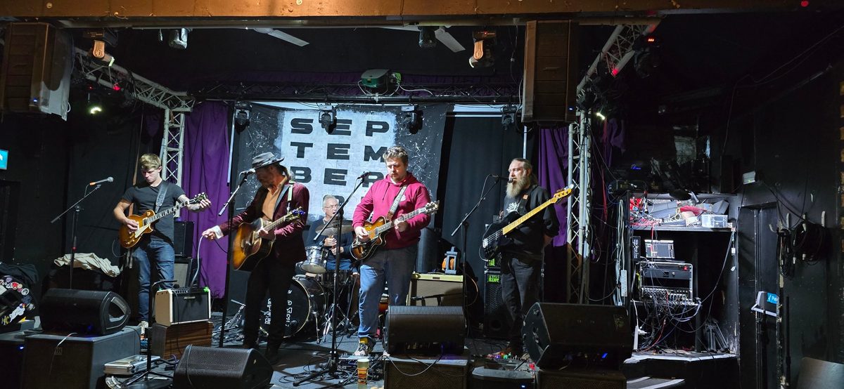 September Son performing live on stage